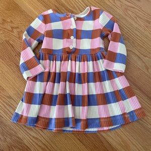 Hanna Andersson Ribbed Plaid Dress